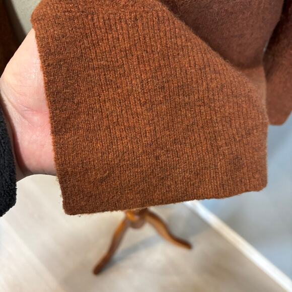 Madewell Cozy Walker Cardigan Merino Wool Alpaca Blend Rust Brown Size Small - Picture 10 of 10